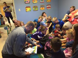 Blessing of the Back to School Backpacks!